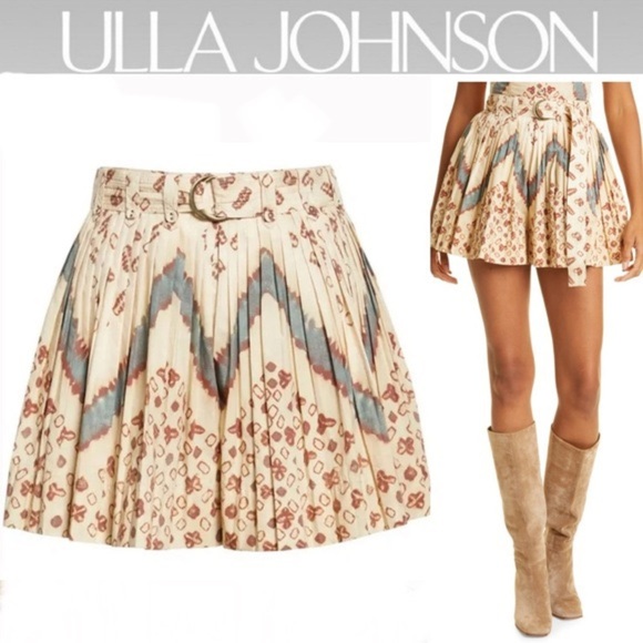 Ulla Johnson Pants - Ulla Johnson Marianna Pleated Shorts 4